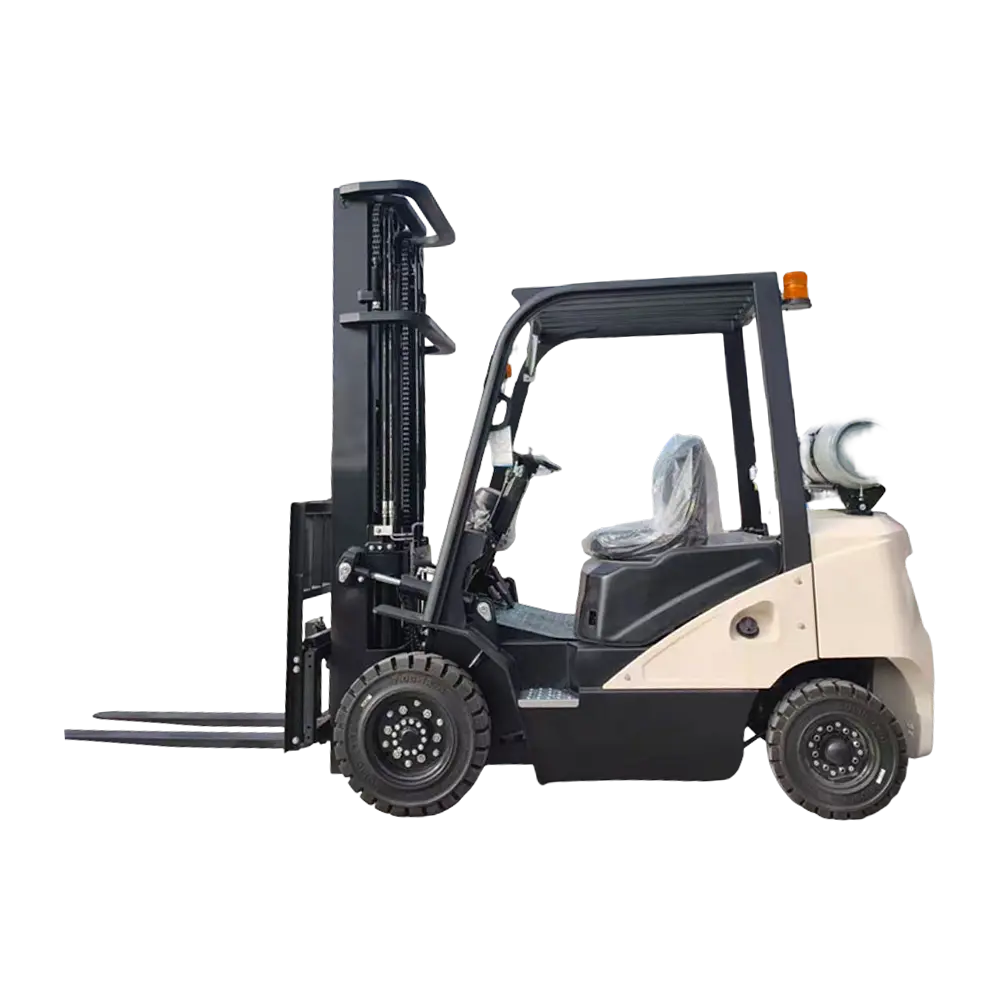 Auto Hydraulic Transmission 4 Wheels 2.5 Ton LPG forklift